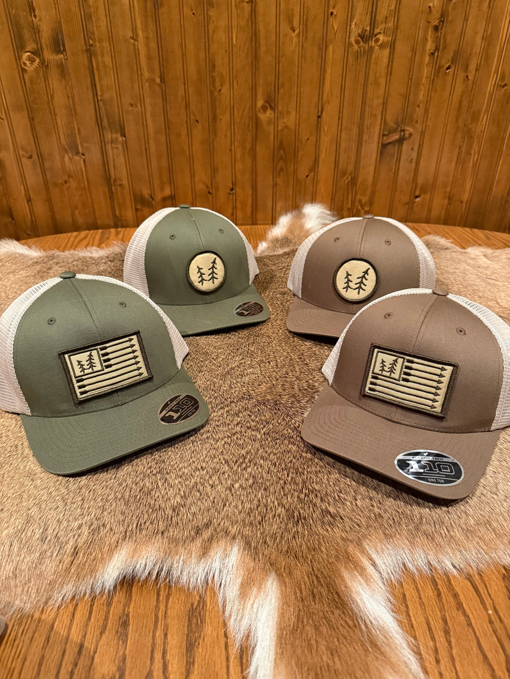 Great Northern Flexfit 110 Hat - Flag/Olive & Khaki