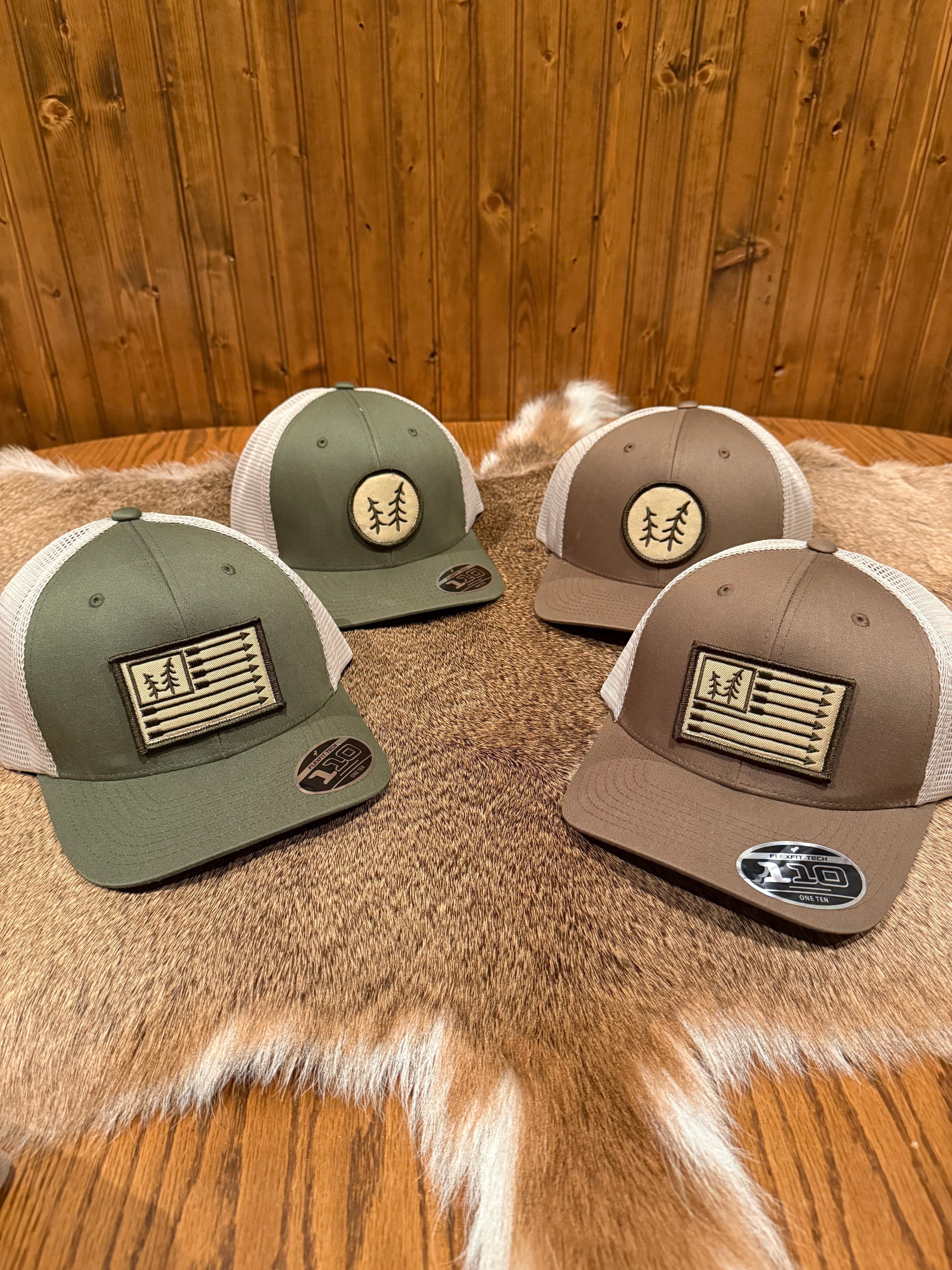 Great Northern Flexfit 110 Hat - Flag/Olive & Khaki