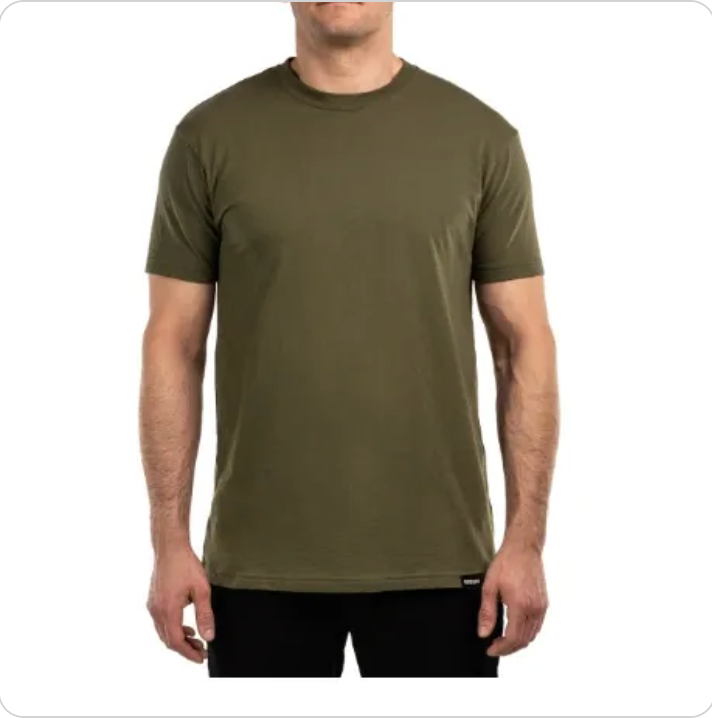 Great Northern/Origin Core T-Shirt OD Green/Flag - Size Large