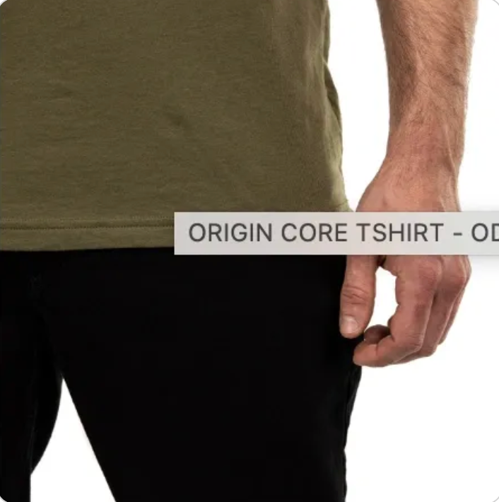 Great Northern/Origin Core T-Shirt OD Green/Flag - Size Large